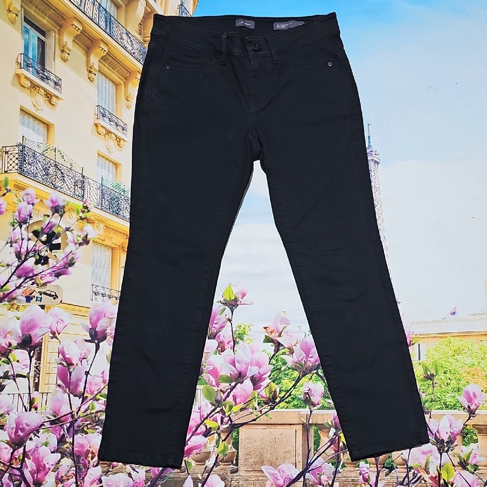 J. Jill Classic Black Jeans Size 2P Petite - Picture 4 of 6